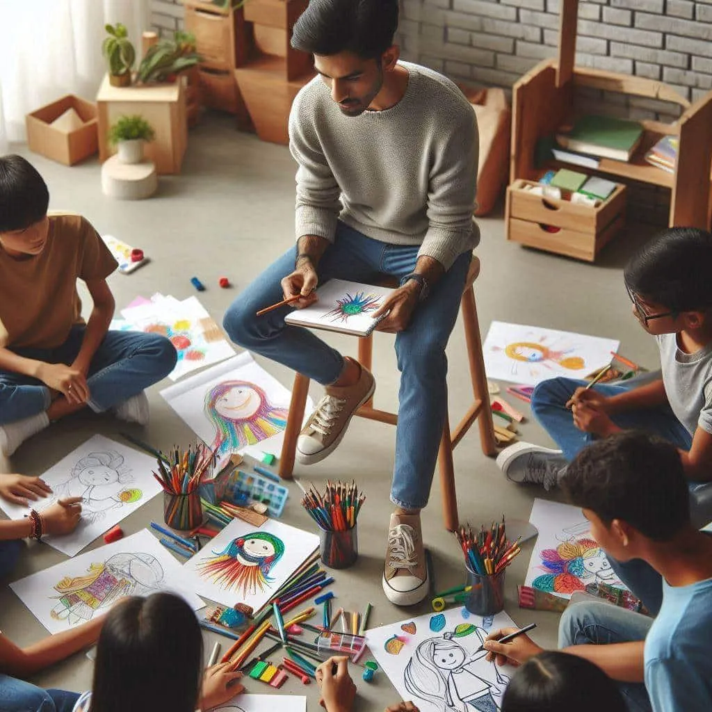 بررسی کامل بهترین آموزشگاه نقاشی اصفهان 1 یک کلاس نقاشی