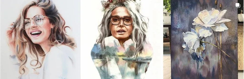 بررسی کامل بهترین آموزشگاه نقاشی اصفهان 2 نمونه کار نقاشی