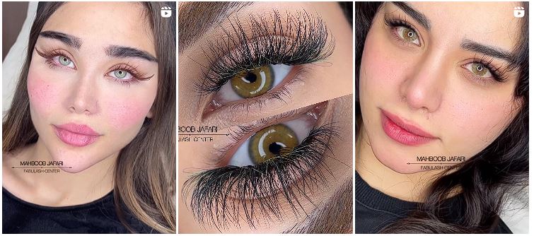 اکستنشن مژه اصفهان | معرفی بهترین مراکز به همراه نمونه کار (آپدیت امسال) 16 نمونه کار مجموعه فبیولش