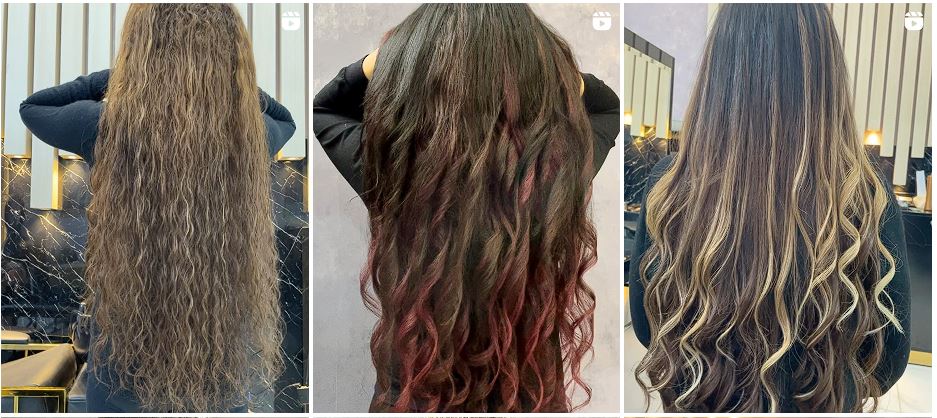 معرفی بهترین مراکز اکستنشن مو در اصفهان + ( شماره و نمونه کار) 13 نمونه کار های اکستنشن مو نلی